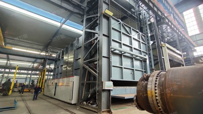 Trolley forging resistance heating furnace