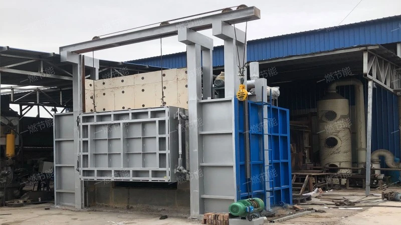 Double pass mold shell roasting furnace