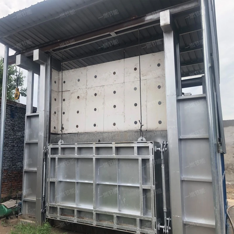 Double pass mold shell roasting furnace