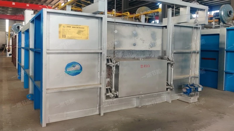 Regenerative gas through furnace