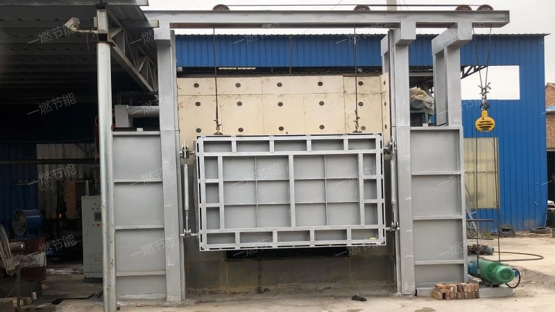 Large scale through forging furnace