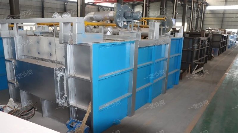 Natural gas regenerative through forging heating furnace