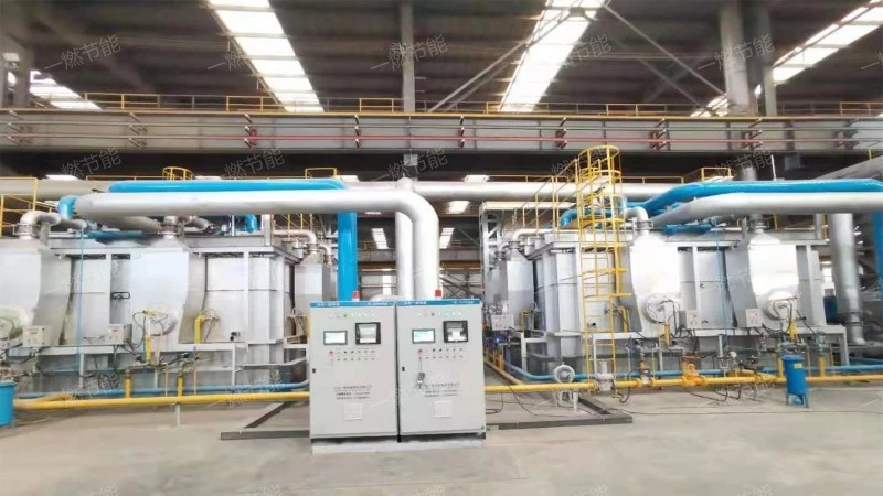 Regenerative natural gas box type heating furnace