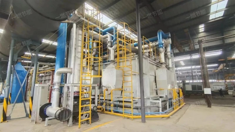 Double chamber forging furnace