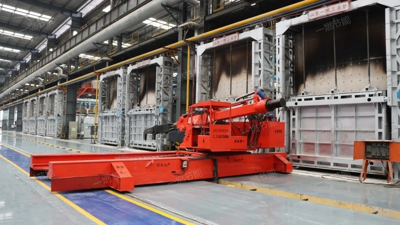 Double chamber forging furnace