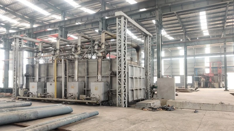 Double door annealing natural gas trolley furnace