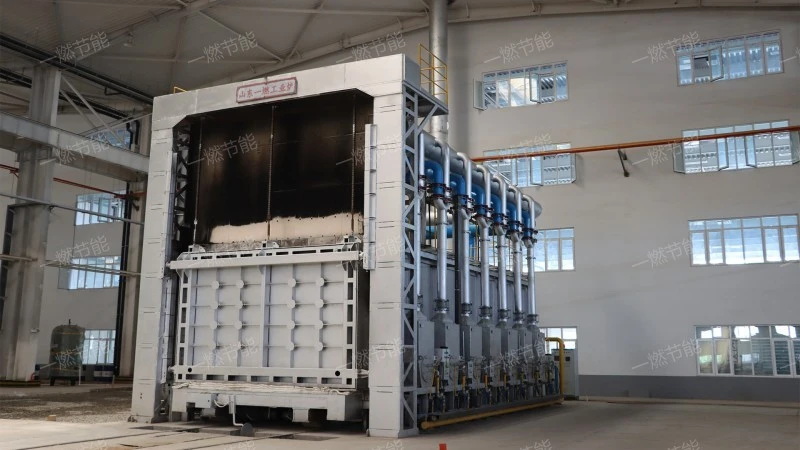 Fully automatic trolley forging furnace