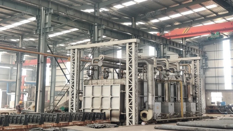 Stepped bottom continuous heating furnace
