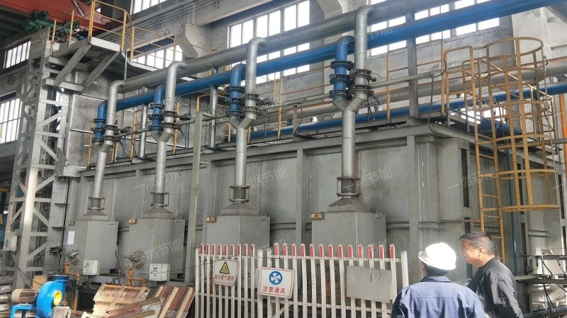 Dual car low-temperature heating furnace