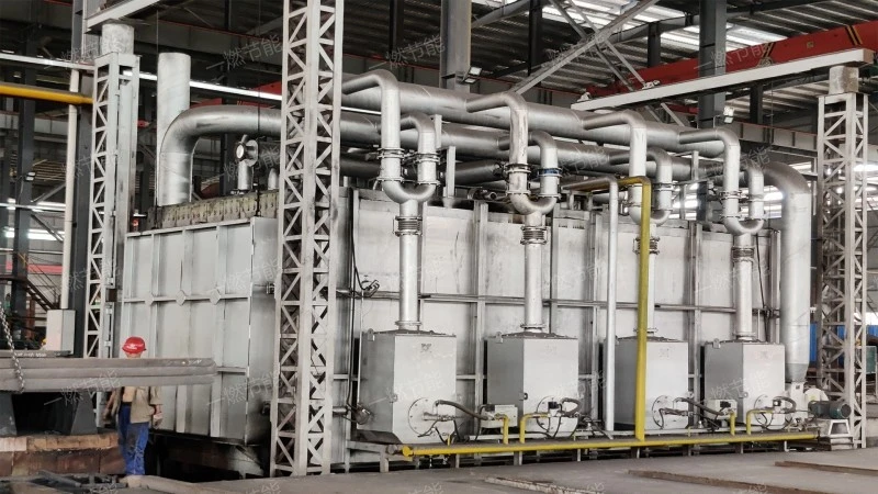 Double chamber vertical heating furnace